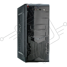 Компьютерный корпус Miditower Exegate EX280387RUS CP-604 Black, ATX, <CP400W, 80mm>, 2*USB, Audio