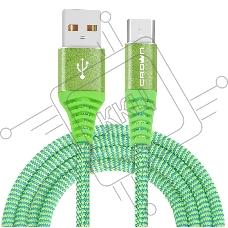Кабель Crown USB - microUSB CMCU-3102M green