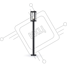 Светильник Ambrella light ST2425 BK/CL черный/прозрачный IP54 E27 max 40W 110*110*1000