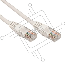 Шнур коммутационный Rexant патч-корд, U/UTP RJ45-RJ45 CAT 5e, PVC, серый, 1,5м