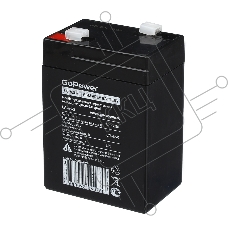Аккумулятор свинцово-кислотный GoPower LA-645 6V 4.5Ah (1/20)