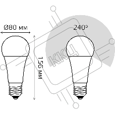 Лампа светодиодная LED Elementary A67 35Вт E27 6500К Gauss 70235