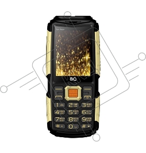 Мобильный телефон BQ 2430 Tank Power Green&silver 2.4” 240x320/32+32Mb/BT/2Sim/microSD/0.3Mp/4000mAh/Powerbank