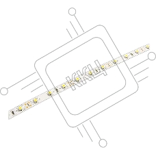 Лента светодиодная PLS 2835/60-12V-W 6Вт/м IP20 бел. (уп.5м) JazzWay 2858009
