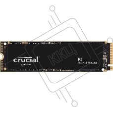 Накопитель SSD Crucial P3, 4Tb, M.2 2280, PCIe 3.0 x4, NVMe, R/W 3500/3000