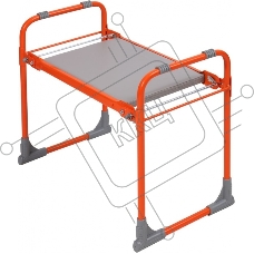Скамейка садовая с мягким сиденьем НИКА СКМ (СКМ/О оранжевый)