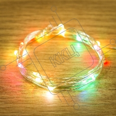Гирлянда «Роса» 2 м, 20 диодов, USB, цвет RGB