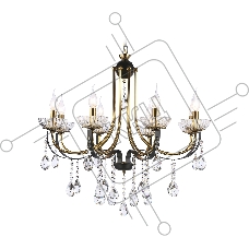 Светильник Ambrella light TR4953/8 BK/GD/CL черный/золото/прозрачный E14*8 max 40W D740*735