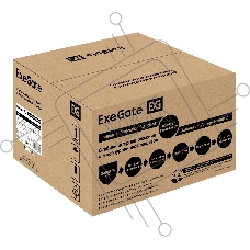 Стабилизатор напряжения настенный ExeGate Master Turbo XV-5000 (5000ВА, вход 80-265В, цветной дисплей, выход 220В±8%, КПД 98%, 5 уровней защиты, задержка, усиленный метал.корпус, клем.колодка+2*Schuko, RTL)
