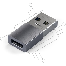 Адаптер Satechi USB Type-A to Type-C. Цвет серый космос.