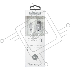 Кабель Qumo, MFI С48, USB-Apple 8 pin, 0,15м, 5В, 2,4A, 12Вт, опл. нейлон, кон металл, серебро