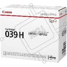 Картридж лазерный CANON CRG 039 HBK черный (25000 стр.) для Canon LBP-351