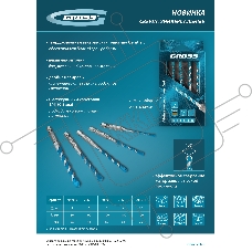 Сверло универсальное, Multipurpose PRO, 6-гр. хвостовик, 10мм Gross