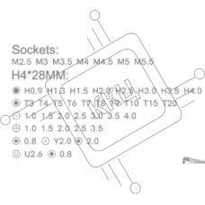 Отвертка с набором бит Jakemy JM-8128