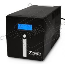 Источник бесперебойного питания Powerman Smart Sine 1500VA/1050W, 220V, Line-Interactive, LCD, Tower, Out: 4xShuko, Black*SmartSine1500