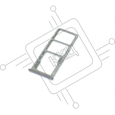 Лоток для SIM-карты Samsung Galaxy A71 (A715F) серебристый