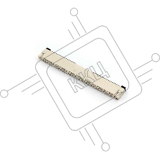 Разъем FPC Flip-Lock 1010-30RLGF 30 pin высота 1мм шаг 1мм