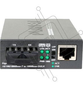 Медиаконвертер PLANET Technology FT-802 10/100Base-TX to 100Base-FX (SC) Bridge Media Converter, LFPT Supported