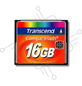 Флеш карта CF 16Gb 133x Type I Transcend (TS16GCF133)