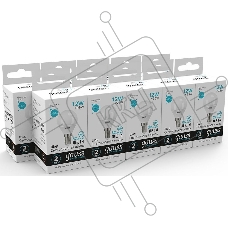 Лампа светодиодная Gauss Elementary 12Вт цок.:E14 шар 220B 4100K св.свеч.бел.ней. (упак.:10шт) (53122)