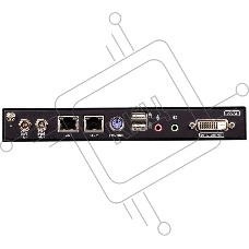 Удлинитель, KVM+DVI, управление по IP, Rackmount/Desktop, 10/100 Base-T, с KVM-шнурами PS2 1х1.2м.;USB 1x1.2м., TCP/IP, (Virtual Media;WIN98SE/ME/2000/XP/FREE-BSD/LINUX 7.0 или выше;1600x1200 60Hz;)/ 1-Local/Remote Share Access Single Port DVI KVM over IP