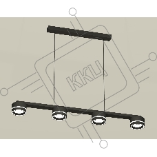 Светильник Ambrella light XB9152201/4 SBK/FR черный песок/белый матовый GX53 (C9152, N8434)
