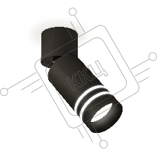 Светильник Ambrella Light XM6313086 SBK/BK/FR черный песок/черный/белый матовый MR16 GU5.3 (A2221, C6313, N6236)