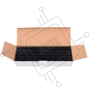 Пластиковые пружины для переплета 8 мм (на 21 - 40 листов) черные 100шт Fellowes (FS-53457)