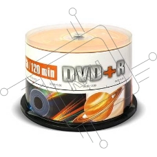 Диск DVD+R Mirex 4.7 Gb, 16x, Cake Box (50), (50/300)