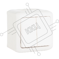 Legrand Legrand 782301 Переключатель двухклавишный IP44 (Белый)