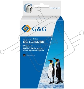 Картридж струйный G&G GG-LC3237BK черный (65мл) для Brother HL-J6000DW/J6100DW