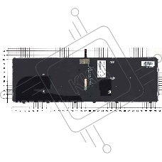 Клавиатура для ноутбука HP Elitebook 850 G3 850 G4 черная с серой рамкой и подсветкой