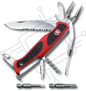 Нож перочинный Victorinox RangerGrip 174 Handyman (0.9728.WC) 130мм 17функций красный/черный карт.коробка