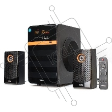 Колонки Dialog Progressive AP-240B BLACK - акустические колонки 2.1, 50W+2*10W RMS, Bluetooth, USB+SD reader