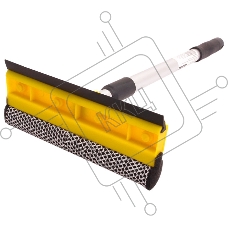 Стекломой Рыжий кот WS-06 (с телеск. алюм.ручкой), размер щетки:20см, длина:45-78см