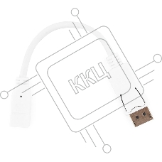 Переходник miniDisplayPort - DisplayPort, Cablexpert A-mDPF-DPM-001-W, 20F/20M, длина 16см, белый, пакет