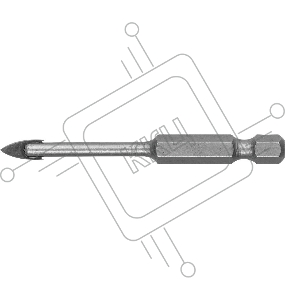 Сверло ЗУБР 29840-04 по кафелю, керамике, стеклу, с двумя режущими лезвиями, шестигранный хвостовик, 4 мм