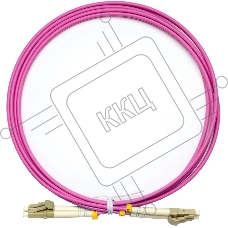 Патч-корд Cabeus OP-50-OM4-LC-LC-2M 2x50/125 OM4 LC дуплекс-LC дуплекс 2м LSZH розовый