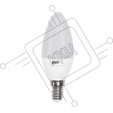 Лампа светодиодная PLED-SP C37 9Вт свеча 5000К холод. бел. E14 820лм 230В JazzWay 2859488A