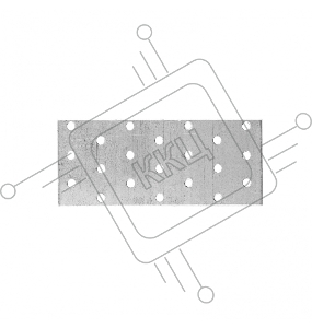 Пластина соединительная, PS 60x140 мм, Россия// Сибртех
