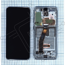 Дисплей для Samsung Galaxy S20 SM-G980F голубой
