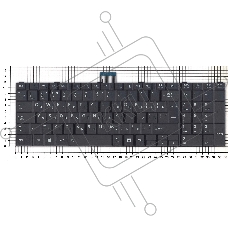 Клавиатура для ноутбука Toshiba Satellite C55 C55-A C55dt черная