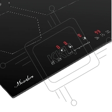 Варочная поверхность MONSHER MHI 4506, 45 см, индукция, High-Tech, inverter, 9 уровней мощности, бустер, Stop and Go, автоматическое отключение, таймер, индикатор остаточного тепла, сенсорное/слайдерное управление, цвет черный