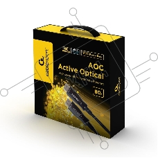 Активный оптический кабель  Cablexpert HDMI, 80м, v2.0, 19M/19M, AOC Premium Series, позол.разъемы, экран, коробка