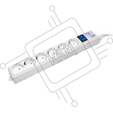 Сетевой фильтр Power Cube 1,9 м 6 розеток (белый) 16B/3,5кВт