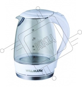 Чайник электрический WILLMARK WEK-1708G (1.7л, пов. на 360 град., LED-подсв., корп. из стекла, 2200В