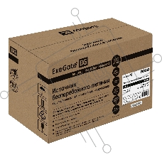 Источник бесперебойного питания ExeGate EX292764RUS SpecialPro UNB-600.LED.AVR.2SH.RJ.USB <600VA/360W, LED, AVR, 2*Schuko, RJ45/11, USB, Black>