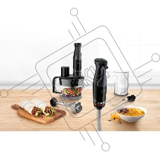 Блендер погружной Bosch MSM4B621, 1000Вт, черный