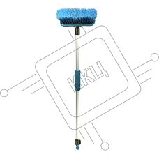 Щетка BLACK&BLUE ВВ601 для мытья алюминиевая проточная ручка, 69 см 39791