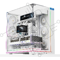 Корпус без блока питания Thermalright A70, Midi-Tower, TG, no fans, 2xUSB-A 3.0, 1xUSB Type-C, ATX, mATX, mITX White